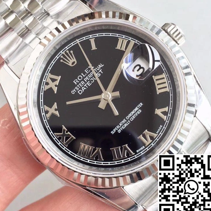 EW 41MM 116334 Black Rolex Datejust Factory Dial 0405